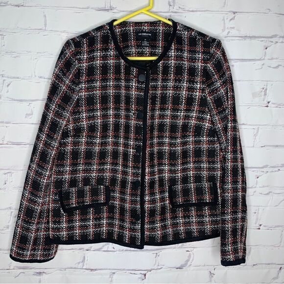Liz Claiborne size 12 black blazer - Picture 1 of 3